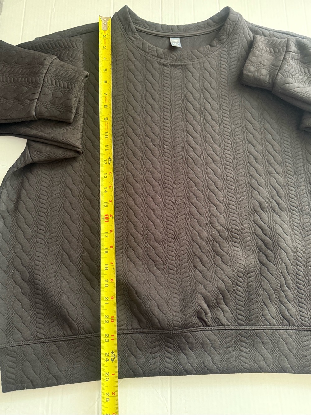 Joe Fresh Black Quilted Active Pullover - Picture 5 of 11